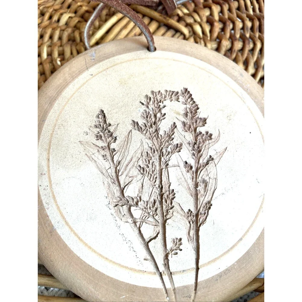 Goldenrod Wall Hanging Botanical Impression Earthy Cottage Decor